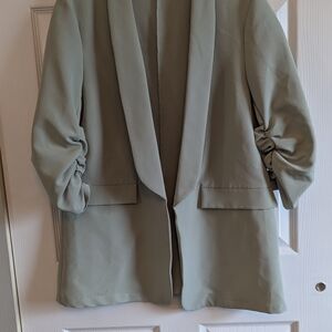 Elegant Women's Blazer in Sage Green
